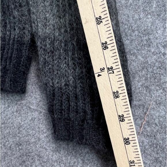 Roberto Collina Sweater Womens M Gray Ombre Mohair Wool Blend Knit Pullover Soft - Picture 9 of 13